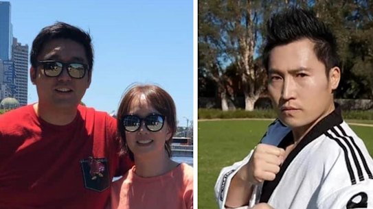 Steven and Min Cho on left, and Kyung Kwang Yoo on right.