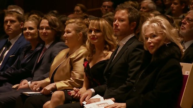 Tensions: Blanche d'Alpuget at last month's Bob Hawke Memorial at the Sydney Opera House.