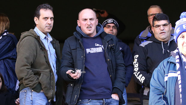 This Carlton fan was thrown out of Marvel Stadium after an umpire pointed him out to security.