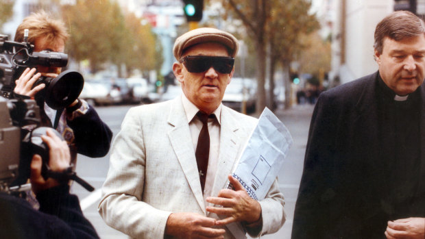 Gerald Ridsdale walks into court in Warrnambool in 1993.