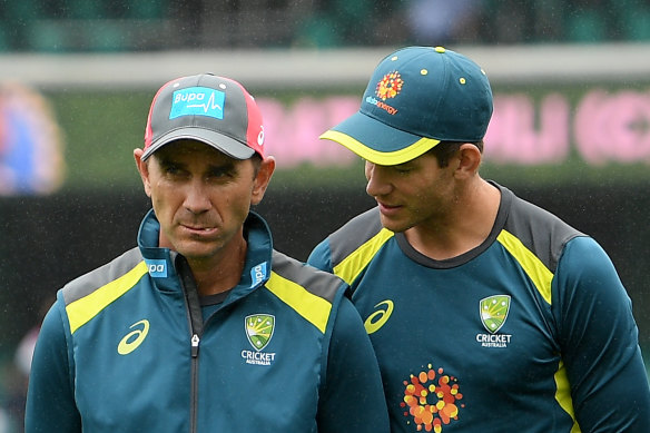 Justin Langer and Tim Paine.
