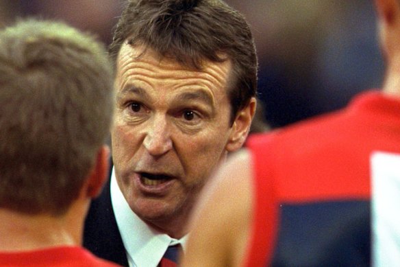 Daniher coaching the Demons in 2001.
