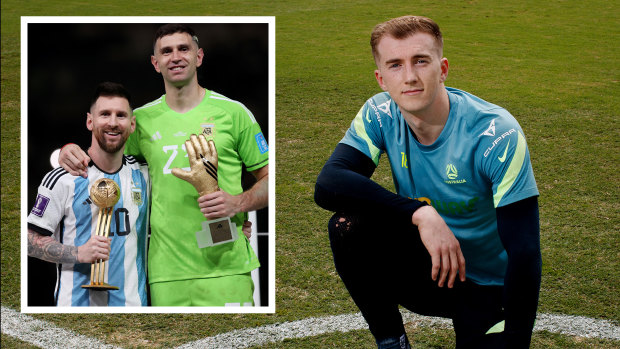 How Messi’s ‘crazy’ mate is lending a hand to Socceroos’ goalkeeping heir