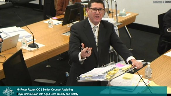 Peter Rozen, QC, said the aged care industry was still not prepared for COVID-19. 