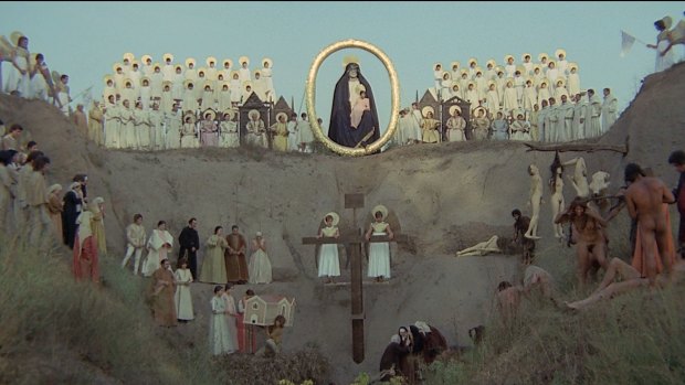 A scene from Pier Paolo Pasolini's film adaptation of Boccaccio's The Decameron.