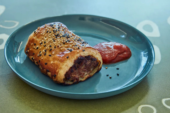 Feather and Bone’s ethical pork and fennel sausage roll.