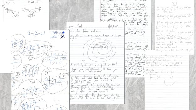 Each letter had to get past prison authorities, who would stamp it with a single word in red ink: Vetted.