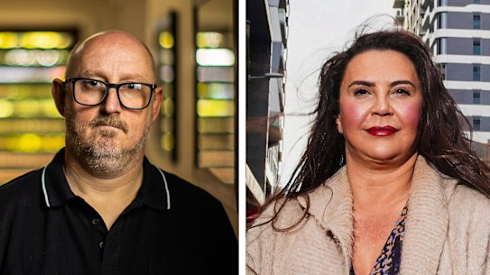 Council Watch president Dean Hurlston and Stonnington Mayor Melina Sehr.