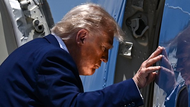 US President Donald Trump said America would not allow Iran to have a nuclear weapon.
