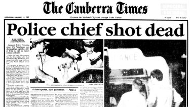 The front page of The Canberra Times for January 11, 1989. 