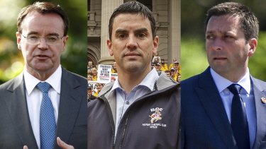 Michael O’Brien, Brad Battin and Matthew Guy.