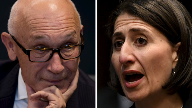 Finance Minister Damien Tudehope and Gladys Berejiklian.