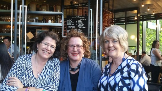 Ruth McGowan (left) with fellow Honour a Woman founders Elizabeth Hartnell-Young and Carol Kiernan.