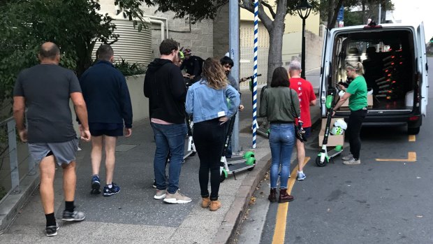 Lime claims Brisbane riders are lining up in hotspots to take scooters which have been repaired and returned.