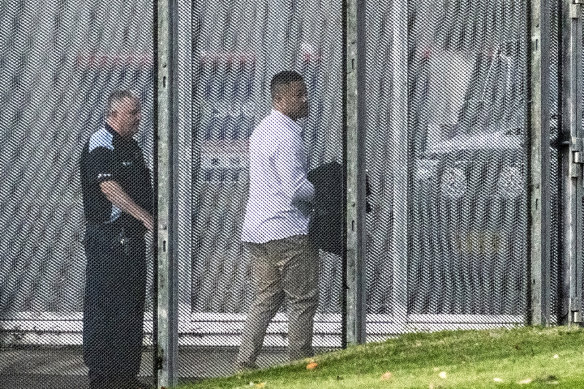 Jarryd Hayne leaves prison on Wednesday. 