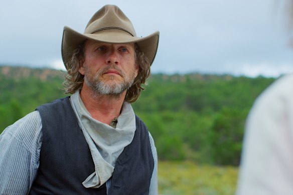 True blue grit: Martin Dingle Wall plays an Australian in the Wild West in This Bloody Country.