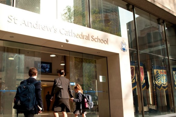 A woman’s body has been found at St Andrew’s Cathedral School just before midnight on Wednesday.