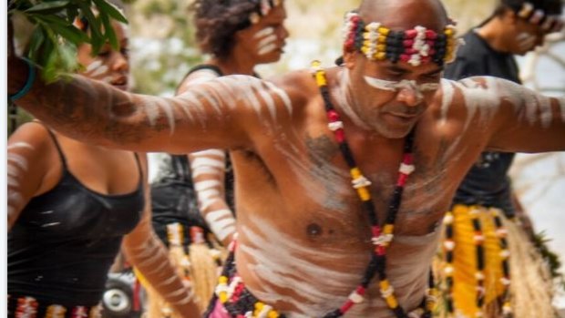 Yulu-Burri-Ba Dance Group at North Stradbroke Island's Brown Lake.