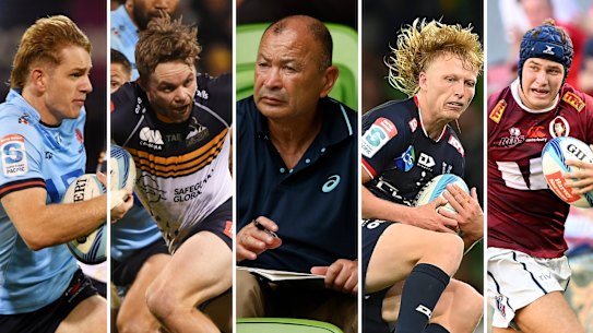 Max Jorgensen, Ryan Lonergan, Eddie Jones, Carter Gordon and Josh Flook.