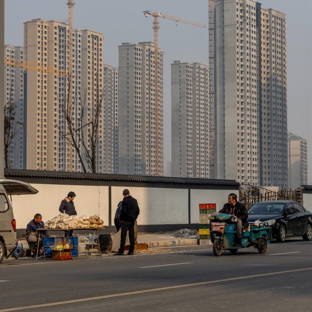 The unfinished apartments at Yu Xin Qing in Zhengzhou, China.