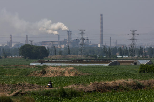 China’s annual emissions output is more than 10 billion tonnes.
