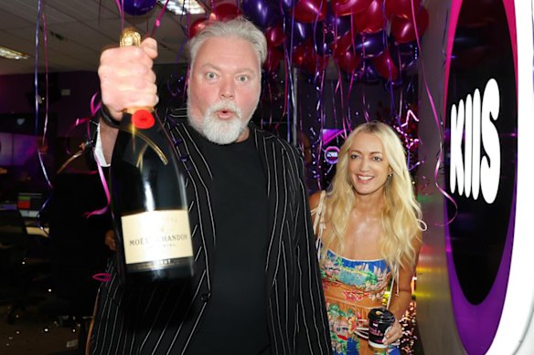 Kyle Sandilands y Jackie 'O' Henderson. La racha fuera del aire de Hendrerson se ha extendido a una segunda semana.