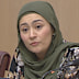 Senator Fatima Payman during a Senate estimates hearing at Parliament House.