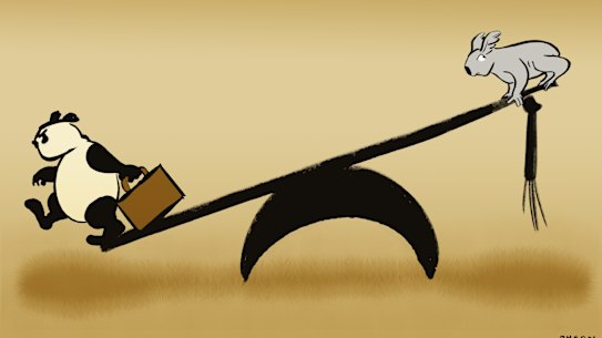 Dyson drawing; re China/ Australia relationship, education dollar, Age Opinion 26 February 2019  