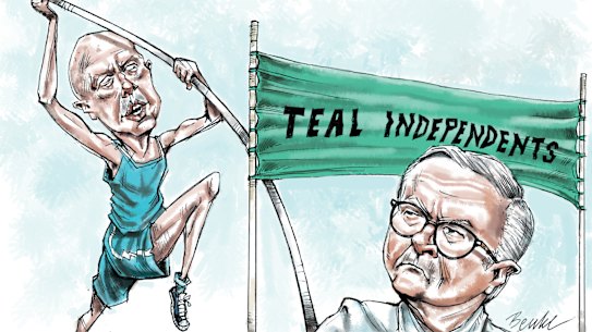 Peter Dutton will have to leap higher tow win back the teal seats.