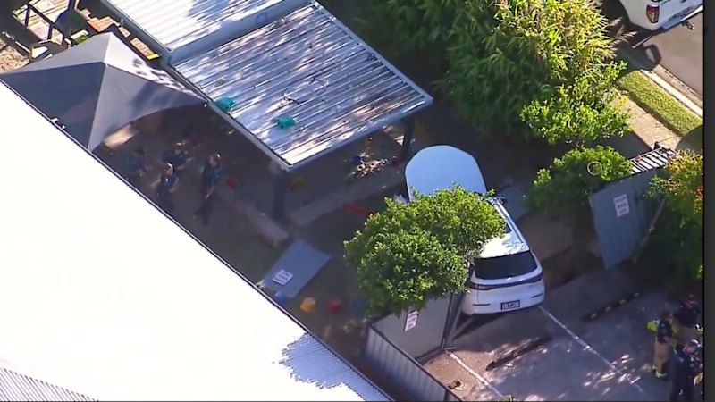 Car crashes through gate at childcare centre south of Brisbane