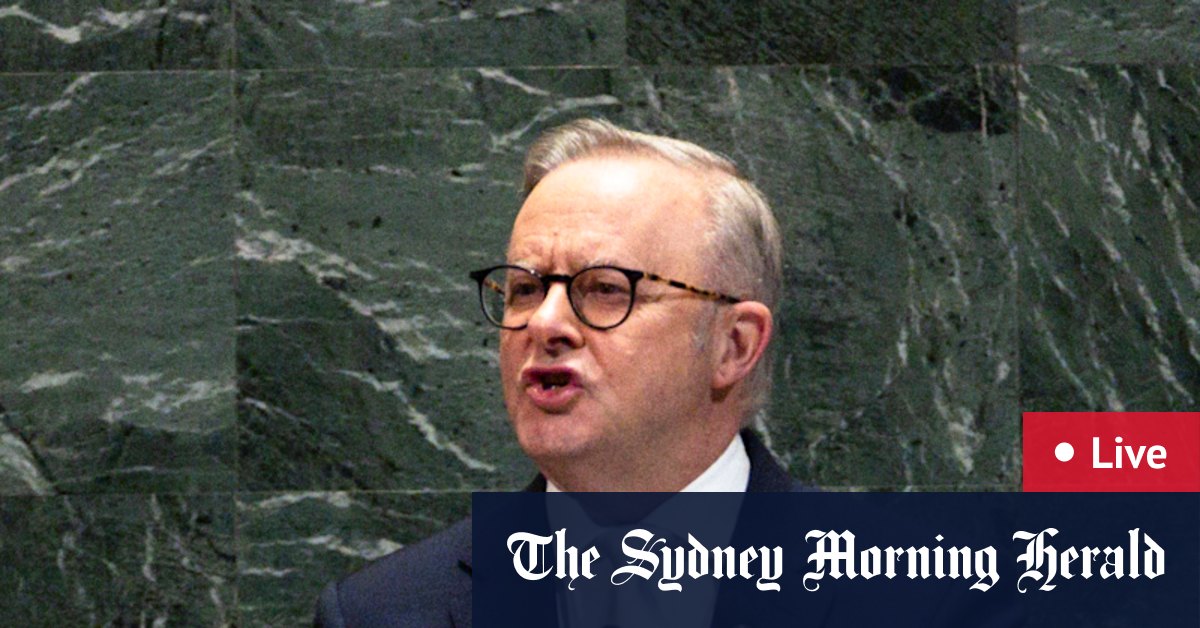 Albanese urges nations to join social media ban at UN, pours beers at Hugh Jackman’s pub; Typhoon Ragasa heads for Vietnam