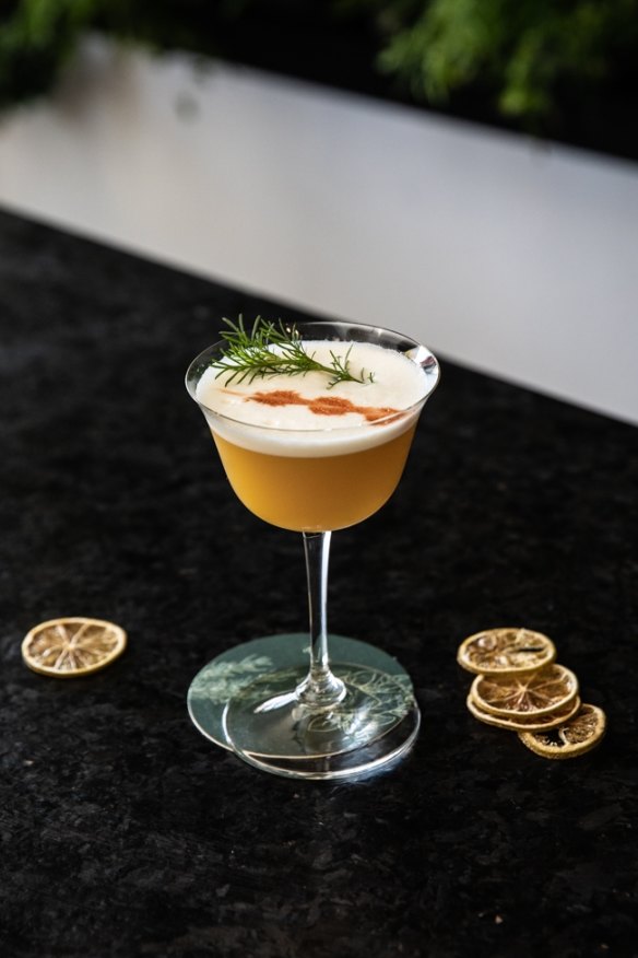 The menu includes cocktails.