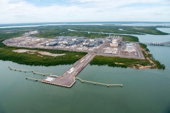 Inpex’s Ichthys LNG plant at Middle Arm  near Darwin.