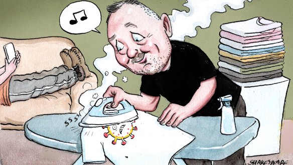 "I'm literally smoothing over the wrinkles of my life."