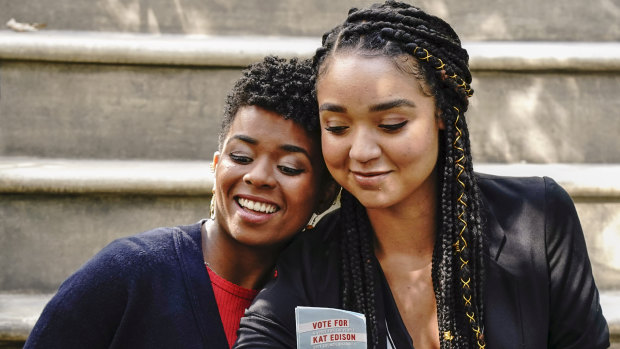 Aisha Dee (right) with Alexis Floyd in The Bold Type