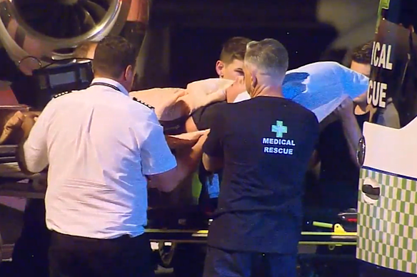 Then 24-year-old Alex Shorey was flown from Taiwan to Brisbane on a medical charter in 2023.