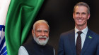 Indian Prime Minister Narendra Modi with the federal Member for Parramatta, Andrew Charlton, during his visit to Sydney in May.