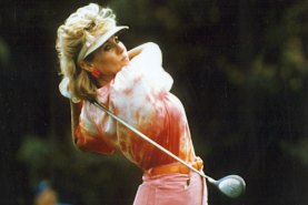 Hall of Fame: Jan Stephenson, seen here during her playing days, once had a relationship with Donald Trump.
