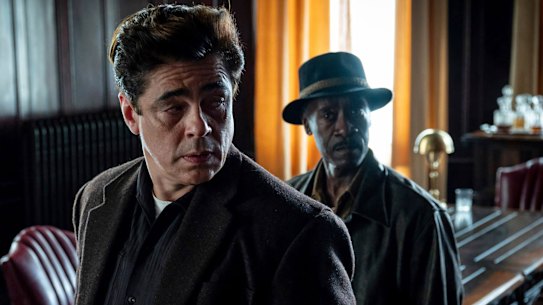 Benicio del Toro and Don Cheadle in Soderbergh’s crime caper No Sudden Move.