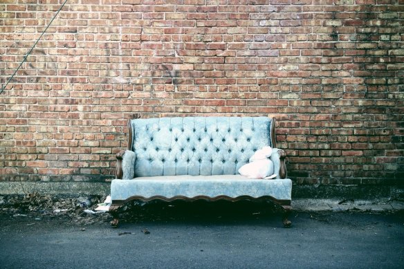 Used furniture often ends up being thrown out.