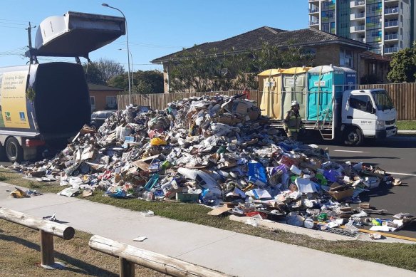 Batteries are believed to have caused eight fires in council waste trucks in the past financial year, prompting a blunt warning from the lord mayor.