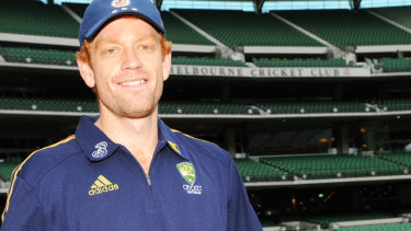 Andrew McDonald after being selected for the Australian Test team. He's chasing a hat-trick of successes coaching this season.