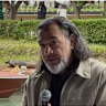 Khaled Sabsabi speaks at the launch of his exhibition in the Australian pavilion at the Venice Biennale.