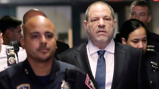 Harvey Weinstein enters State Supreme Court in New York.