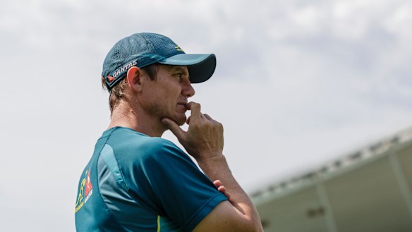 Fall guy: Wallabies assistant coach Stephen Larkham.