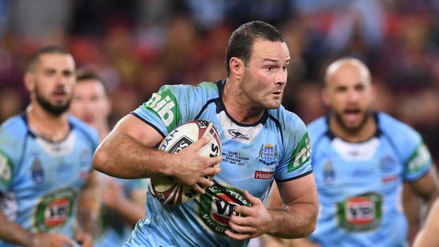 NSW skipper Boyd Cordner in action in game one.
