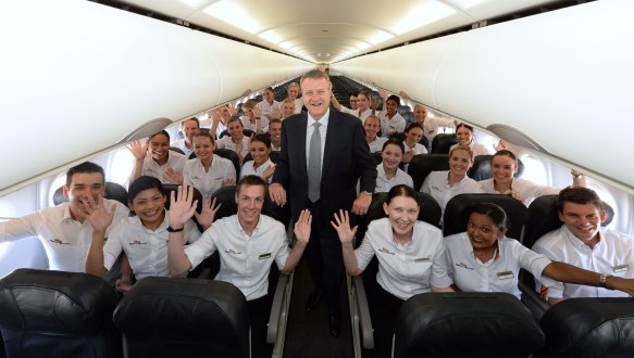 Rob Sharpe pictured in 2014 when he headed up budget airline Tigerair.