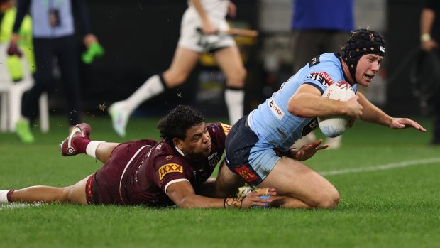 Matt Burton starred for the Blues on his Origin debut.