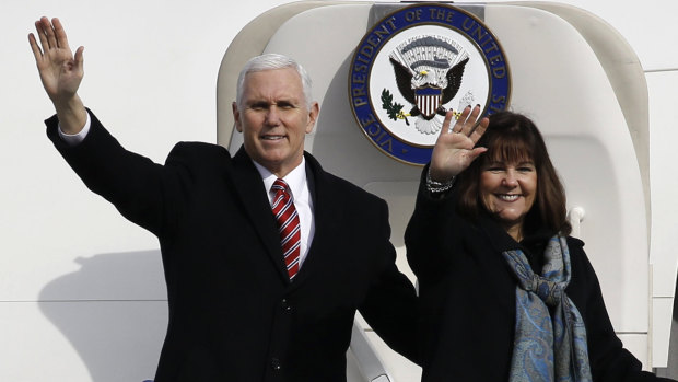 US Vice-President Mike Pence and his wife Karen.