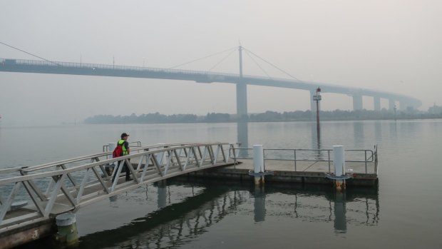 Melbourne is blanketed by smoke on Tuesday,  January 14. 